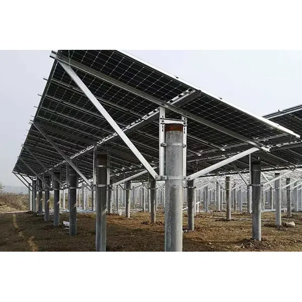 Sistem de montaj solar cu un singur stâlp la sol