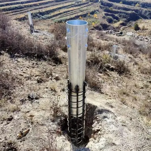 Pilă de pământ întărită turnată pe loc